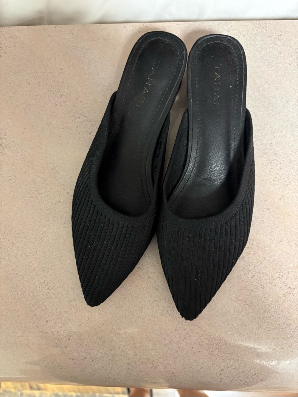 Tahari Black Mule Shoes